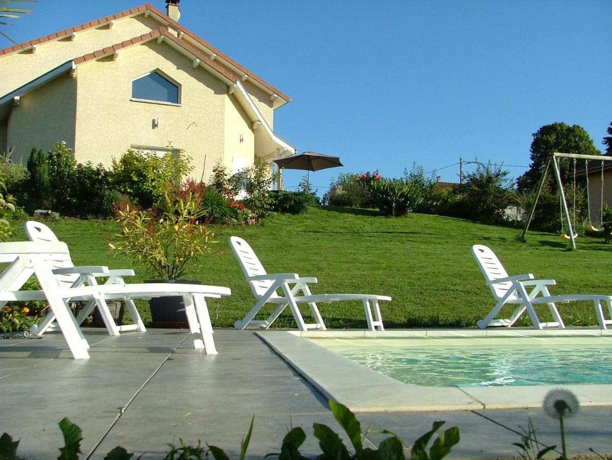 Les Enselmes Bed and Breakfast Montagnieu  Exteriör bild